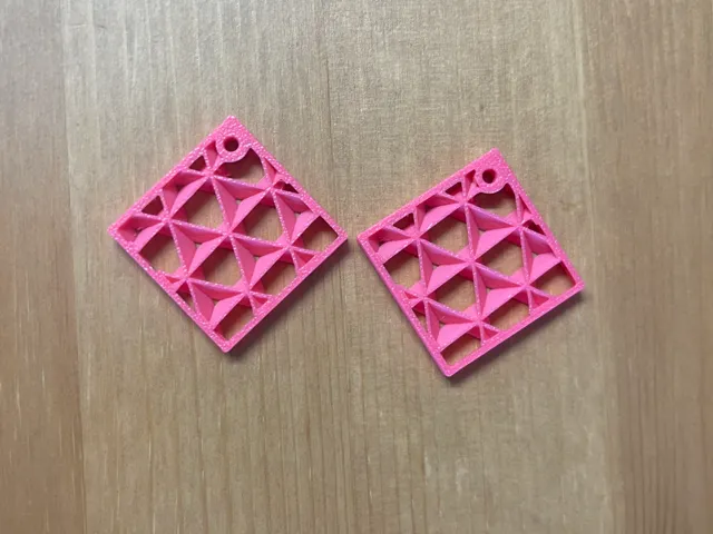 Cubic infill earrings