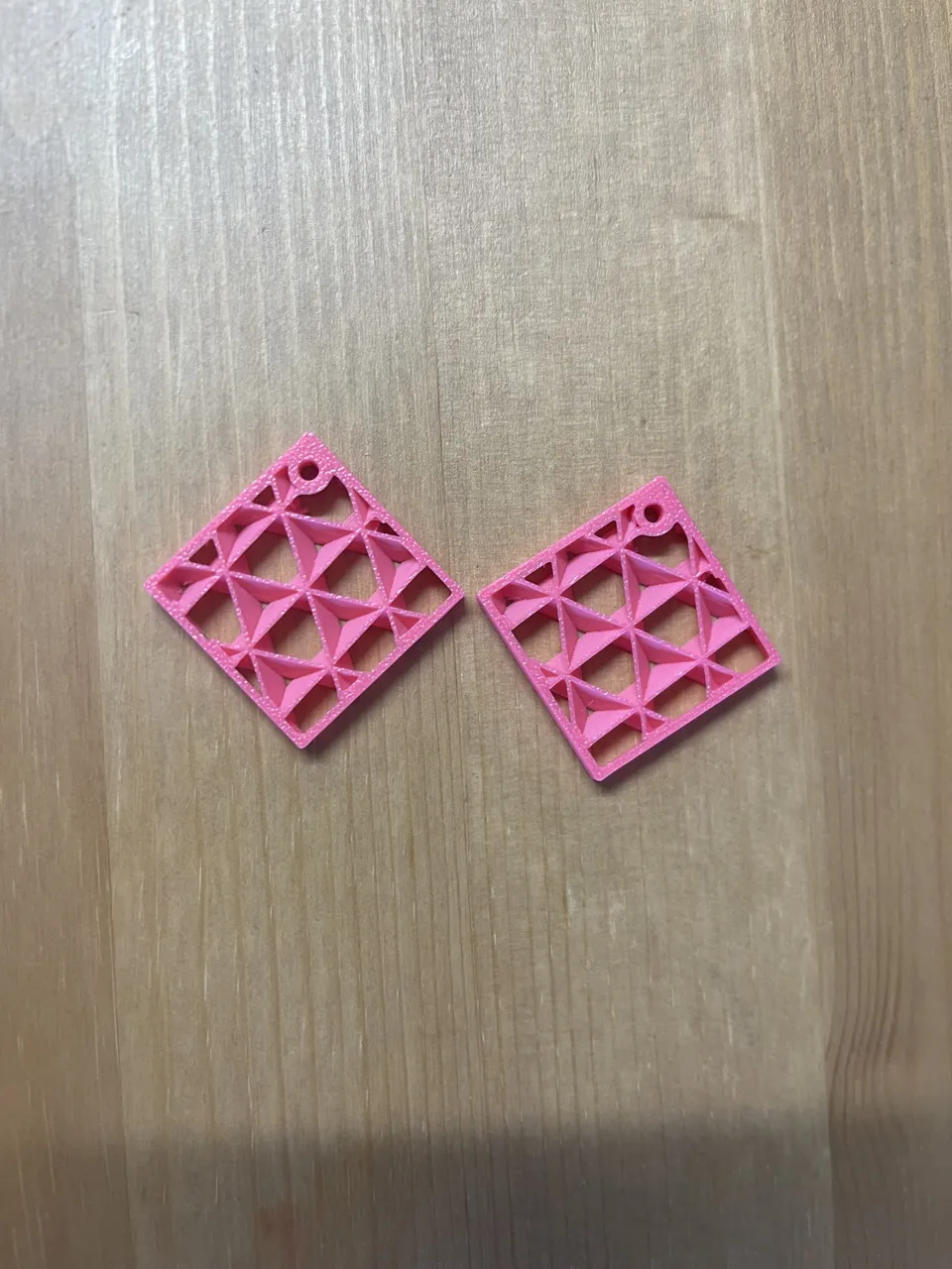 Cubic infill earrings view 2