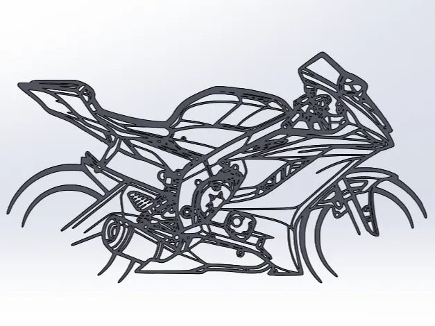 Yamaha R6 silhouette