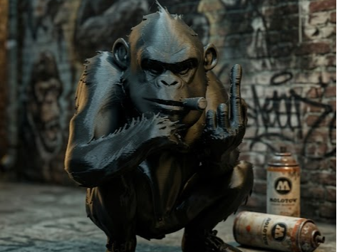 Grumpy gorilla