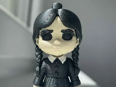 Wednesday Addams - Minifigure Keychain 