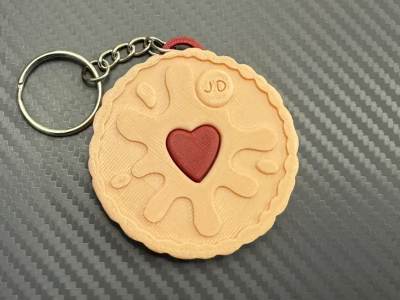 Valentines Jammy Dodger Keychain