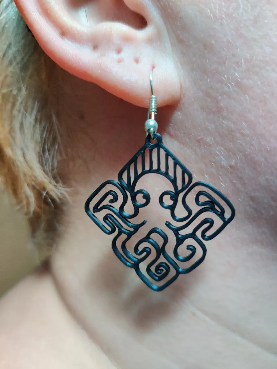 Aztec Octopoda Earrings view 3