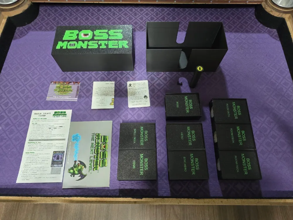 Boss monster box and insert with expansions by Eryaesca95 - MakerWorld