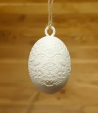 Easter Egg Ornament With Loop