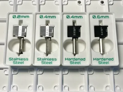 Gridfinity A1 Nozzle Labeled Holder