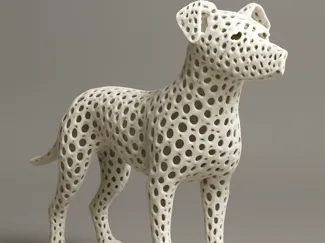 Dog statue