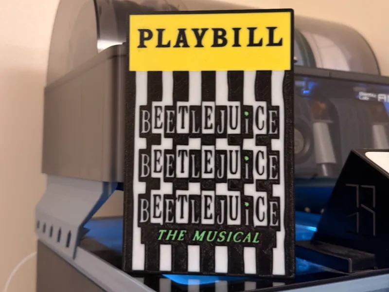 Beetlejuice Playbill Light Box