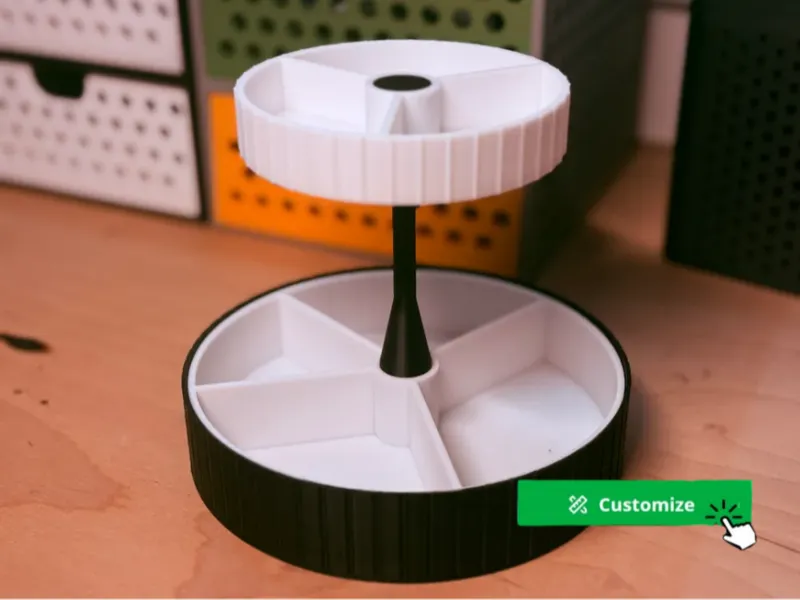 Customizable Modular Storage Tray Organizer