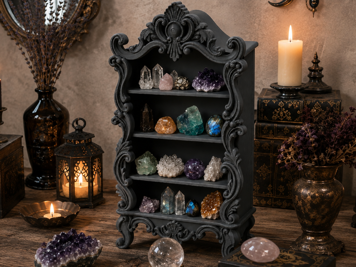 Barockes Mini-Regal für Kristalle & Dekoration - 1
