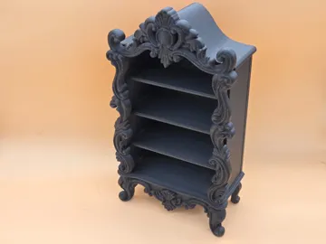 Modelo para impresión 3D: Barockes Mini-Regal für Kristalle & Dekoration — vista de referencia 5