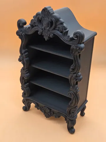 Modelo para impresión 3D: Barockes Mini-Regal für Kristalle & Dekoration — vista de referencia 3