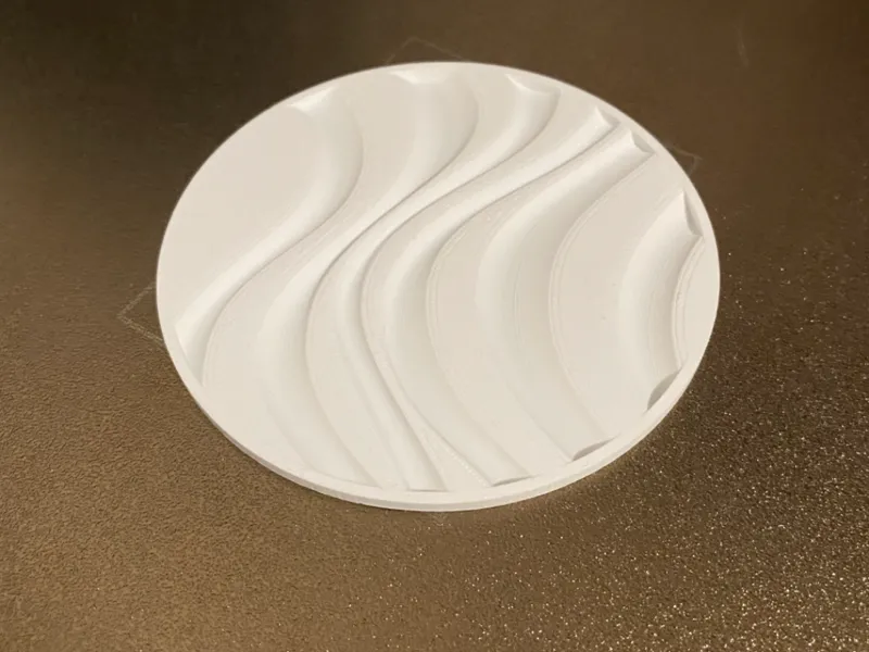 Sottobicchiere con Onde Astratte - design moderno