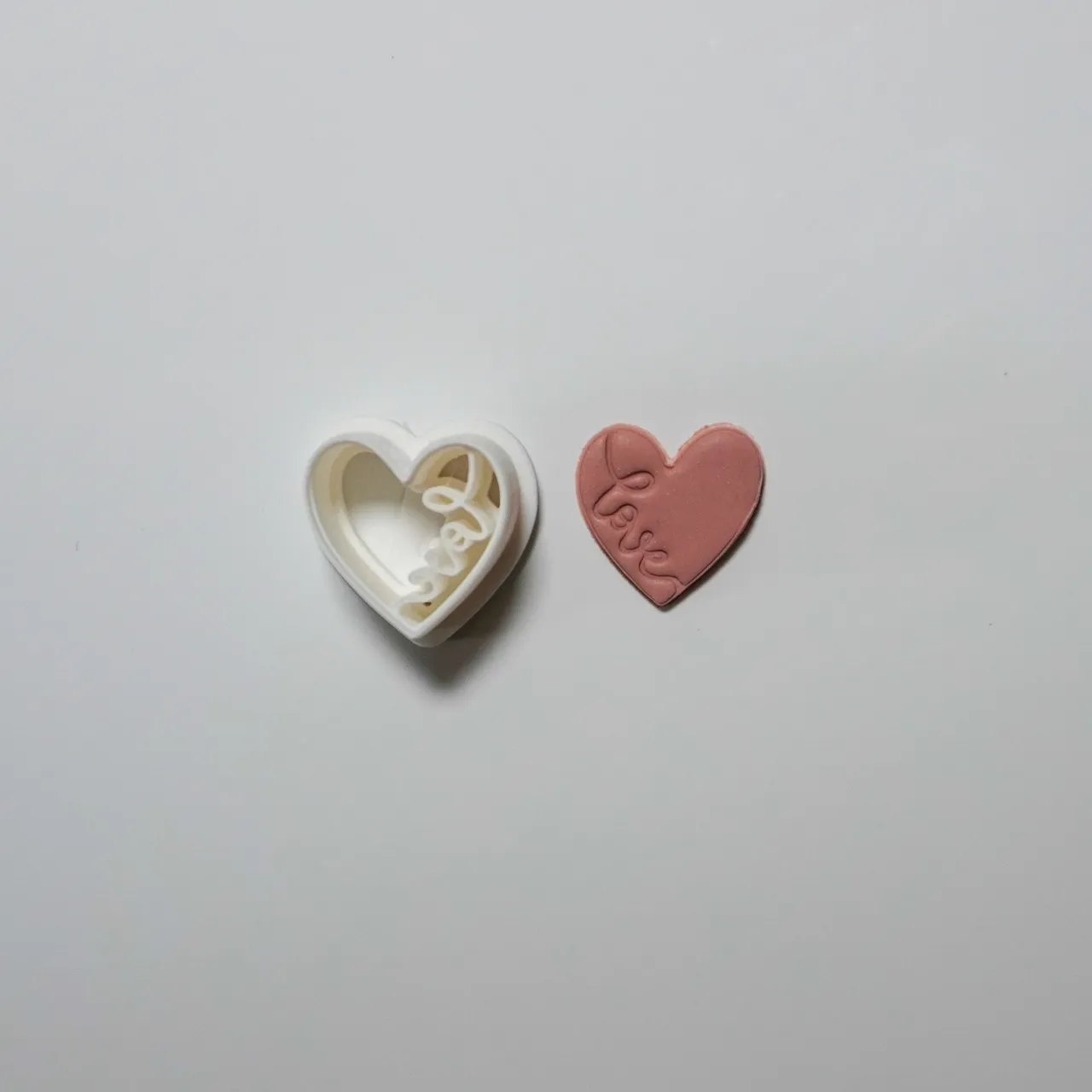 Heart Polymer Clay Cutter For Earrings Necklaces view 2