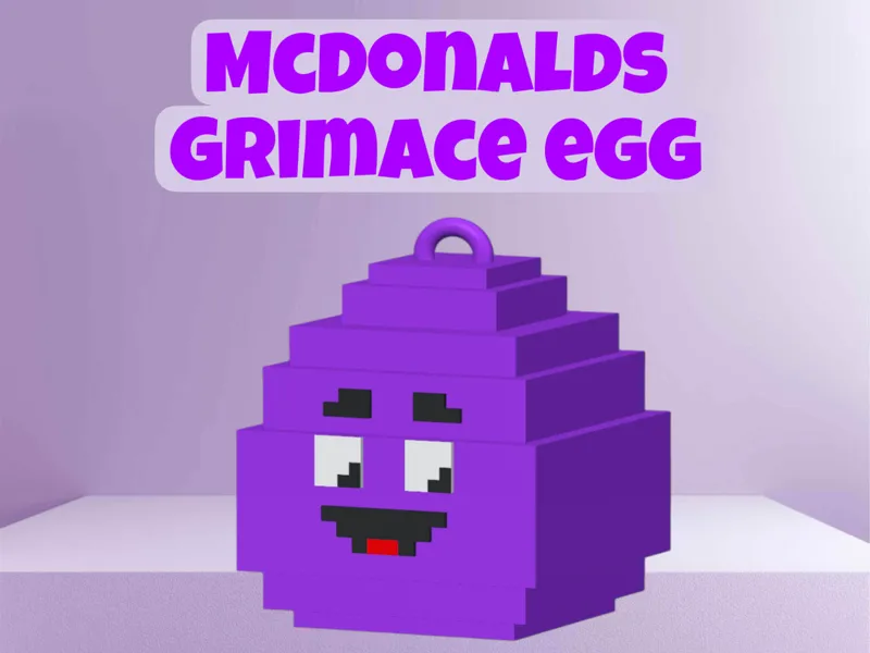 McDonalds Grimace Egg Keychain