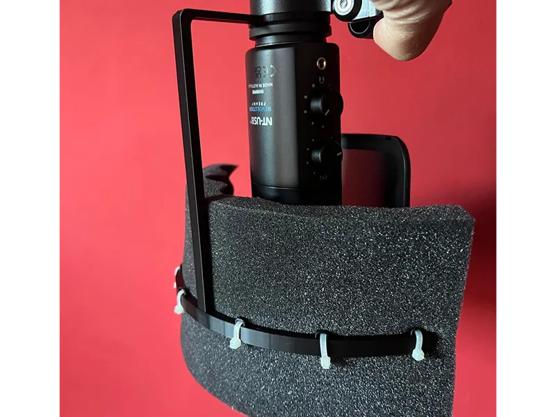 Damping foam holder for RODE-NT