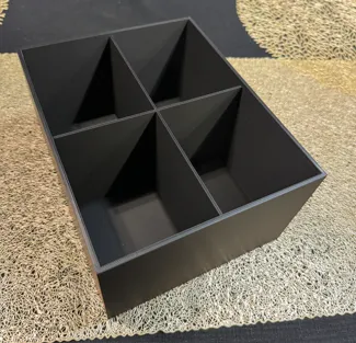 Compartment Box Storage 4 split 200x160x100 + Lid