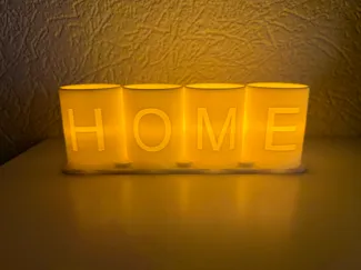 Bougeoir HOME pour 4 leds