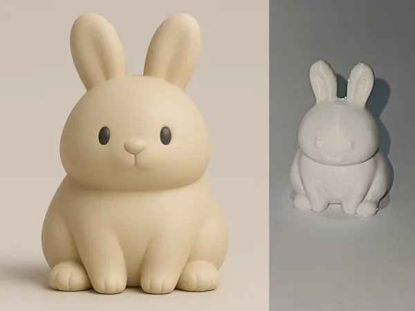 Petit lapin rondouillard