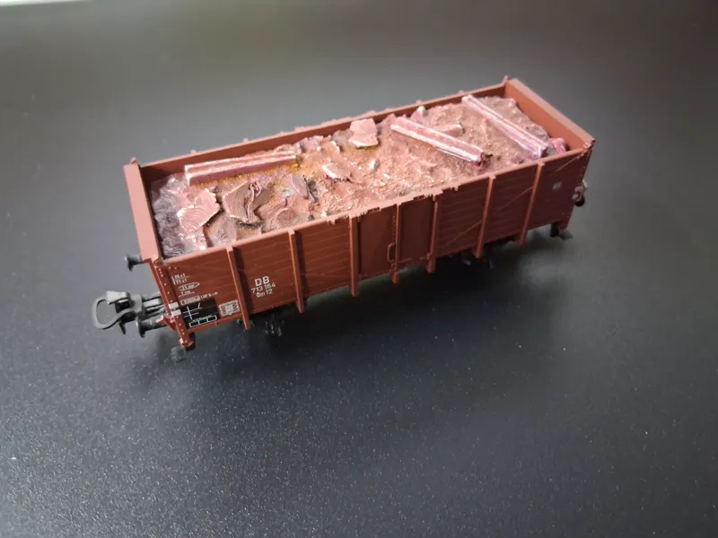 H0 Beladung Schrott für Hoch- und Niederbordwagen