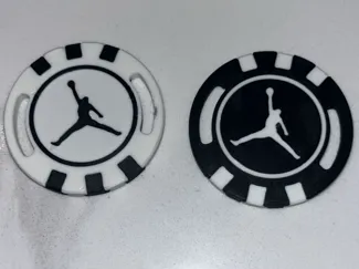Jordan Sneaker Tag Poker Chip Golf Ball Marker