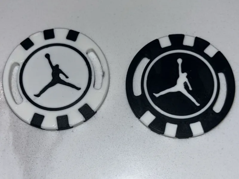 Jordan Sneaker Tag Poker Chip Golf Ball Marker