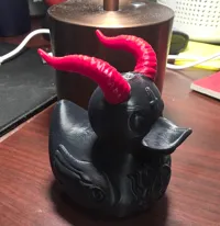 Red horns, 8% gyroid infill, 2.1 top & bottom Z distance