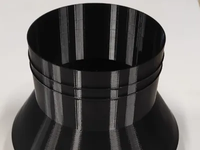 reduction tube diameter from 150 to 100 mm 