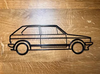 VW Golf 1 GTI Wallart