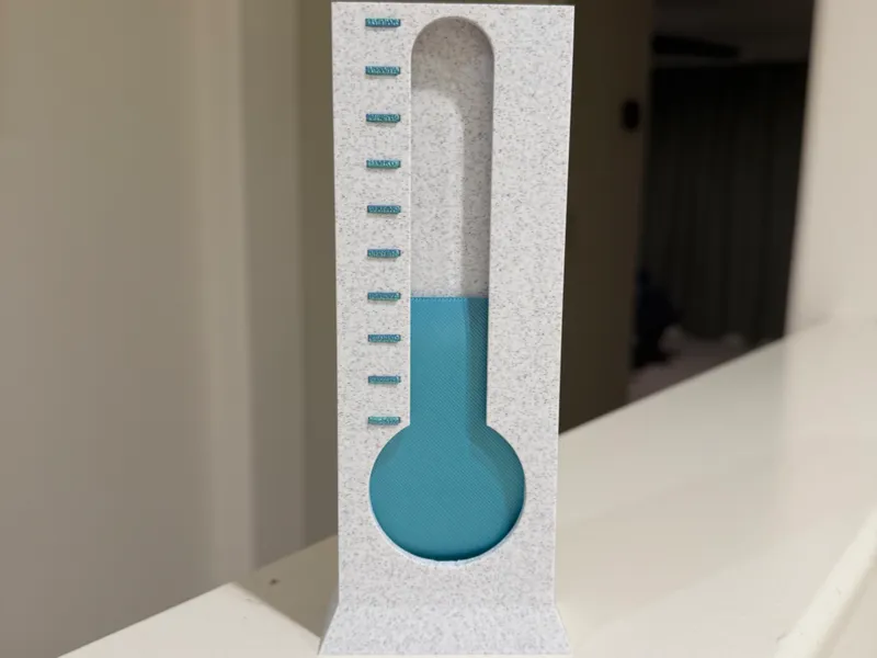 Thermometer-Style Goal Tracker