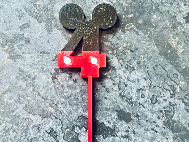 Mickey Mouse Number 4 Cake topper