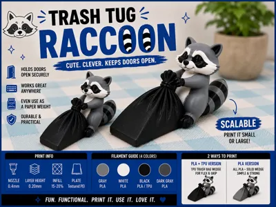 Trash Tug Raccoon