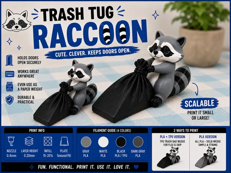 Trash Tug Raccoon
