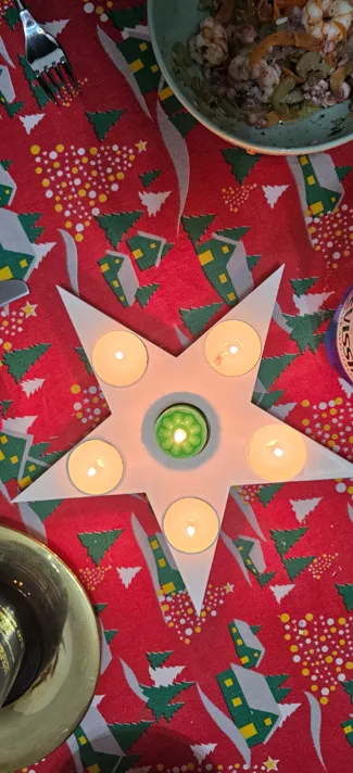 PORTACANDELA A STELLA, STAR CANDLE HOLDER 38MM