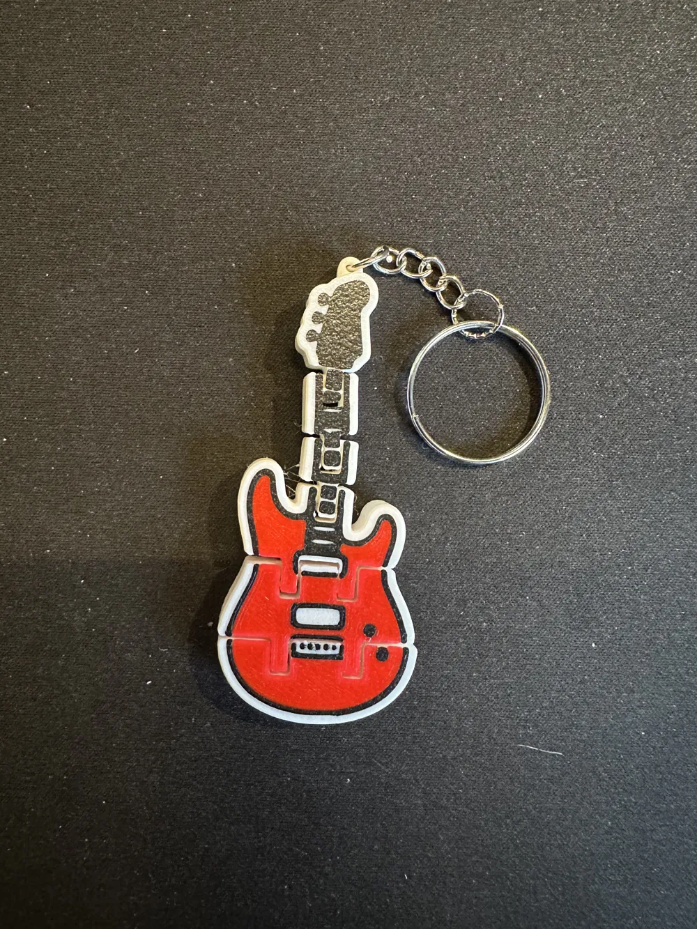 Electric Guitar Keychain - Free 3D Print Model - MakerWorld