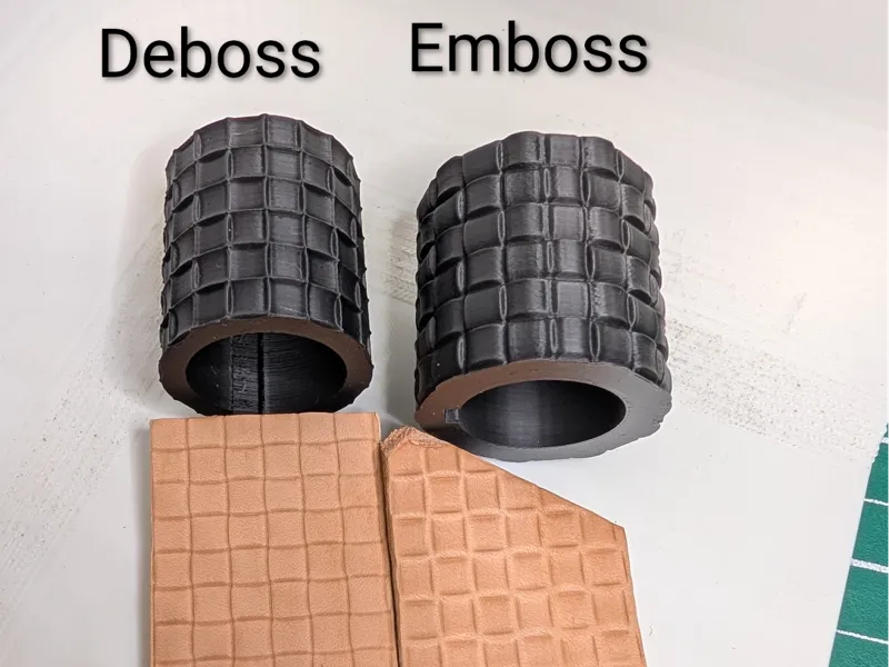 Square basket Weave Leather Roller
