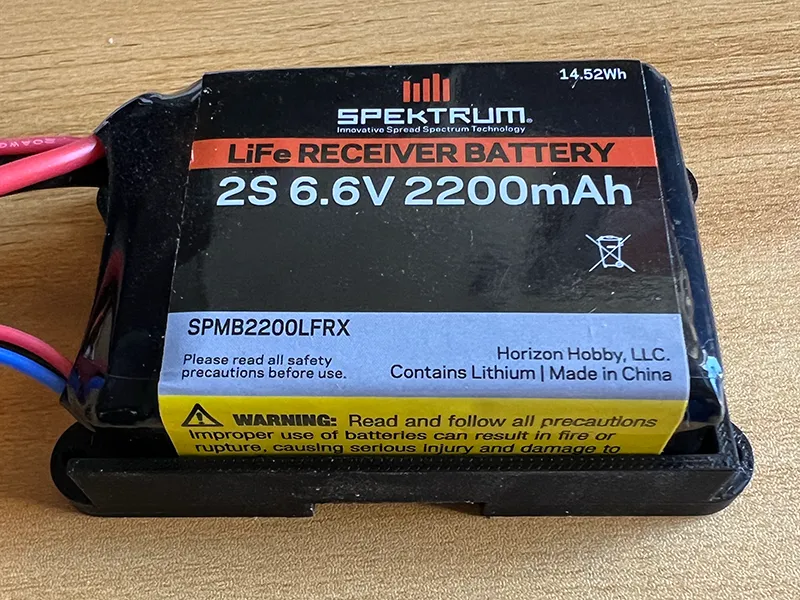 Receiver battery holder