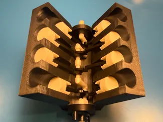 V8 Flatplane Engine Model