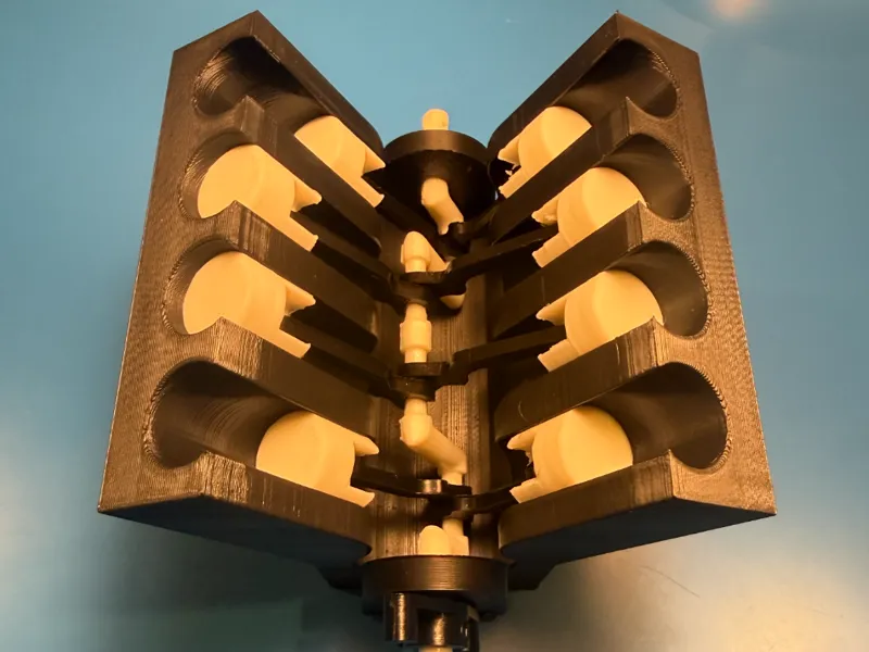V8 Flatplane Engine Model