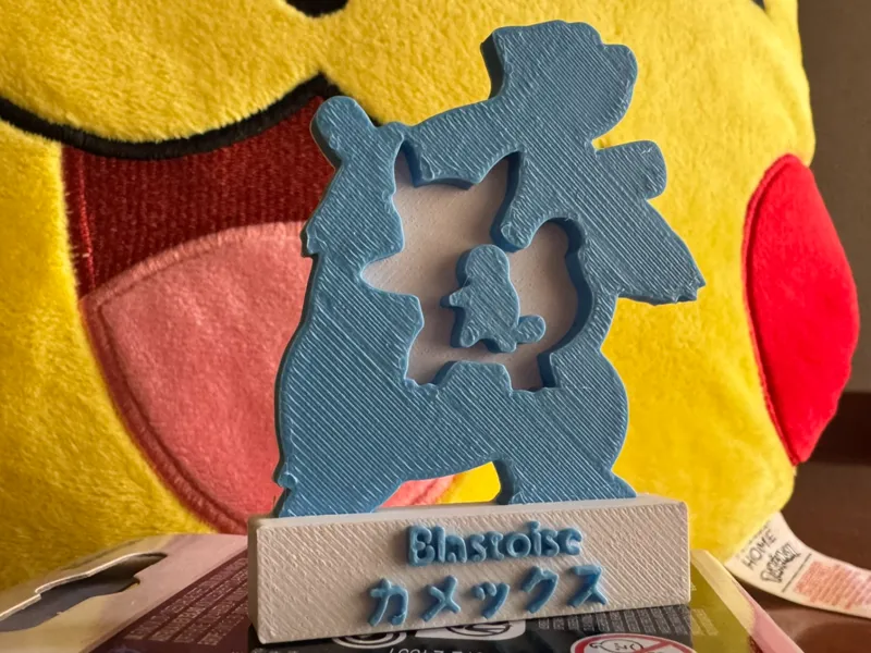 Pokemon Blastoise evolution simple diorama