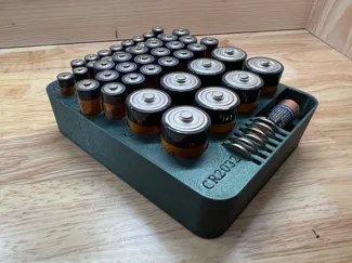 Battery organiser storage holder multiple slots