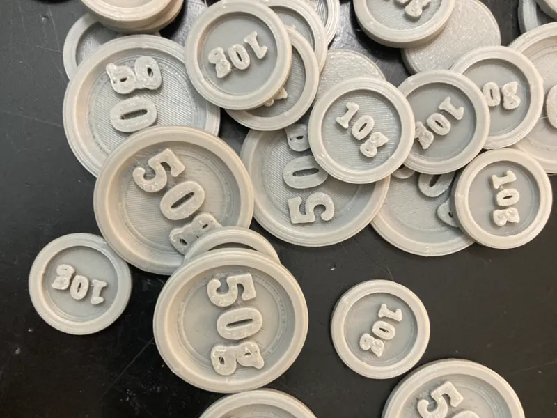 Filament Coins for kids or friends (10g and 50g)