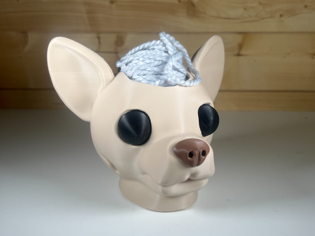 Chihuahua Yarn Holder Bowl Knitting Crochet