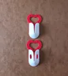 Dots around Heart 1 screw & with coat hanger option 1 screw