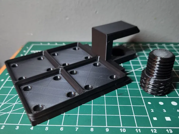 Pince de fixation base Gridfinity 2x2