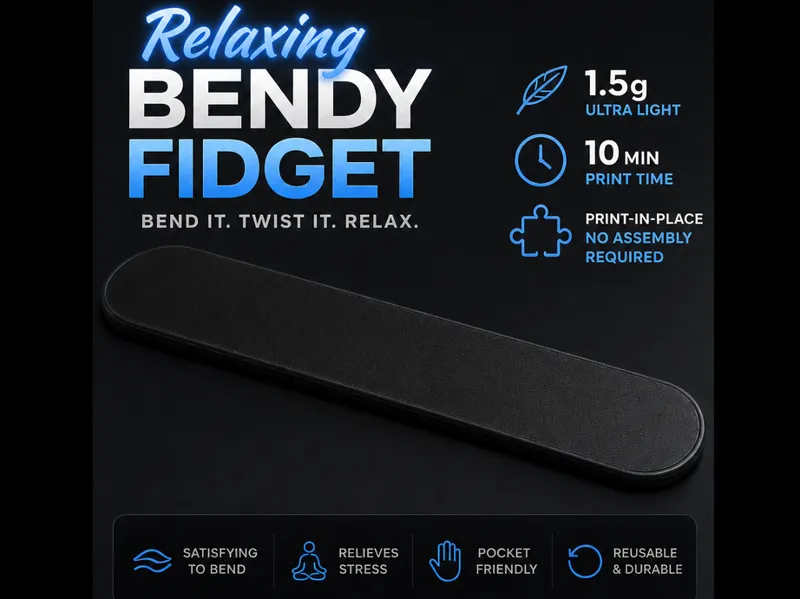 Relaxing Bendy fidget toy! (Print-in-place)!