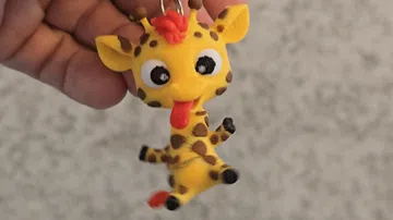 Llavero: Cute Goofy Giraffe flexi keychain — vista de referencia 3
