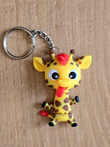 Llavero: Cute Goofy Giraffe flexi keychain — vista de referencia 2
