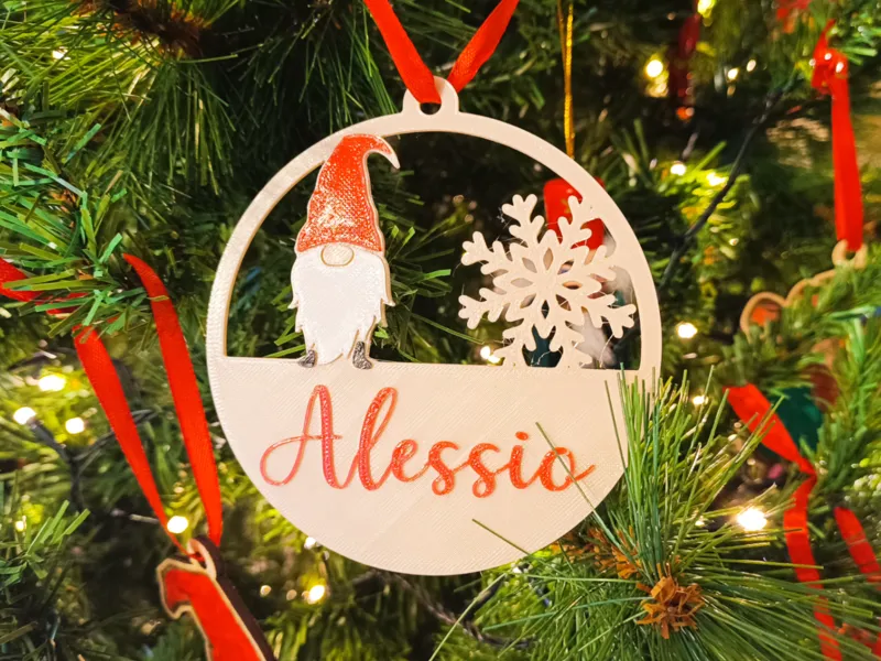 Christmas ball with customizable name