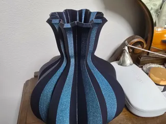 8 fluted vase